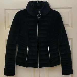 guess teoma velvet puffer jacket